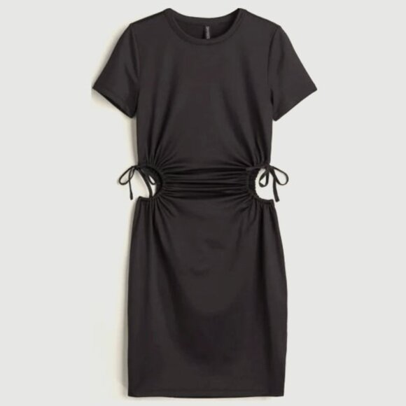 Divided H&M, Women Size M Bodycon Cutout Dress, Black - Picture 2 of 5